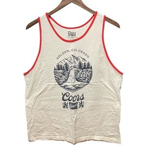Coors banquet golden Colorado graphic beach sleeveless muscle shirt tank top tee